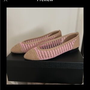 CHANEL RAFFIA BALLERINA